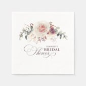 自然日除け花エレガント任意のパーティー スタンダードカクテルナプキン (正面)