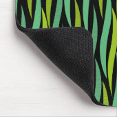 自然春の葉の緑の草 マウスパッド (コーナー)