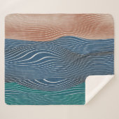 自然景観の丘：シームレスなパターン。 シェルパブランケット (正面(横))