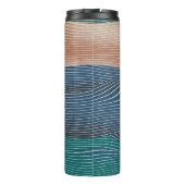 自然景観の丘：シームレスなパターン。 タンブラー (裏面)