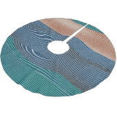 自然景観の丘:シームレスなパターン。 ブラッシュドポリエステルツリースカート (アングル)