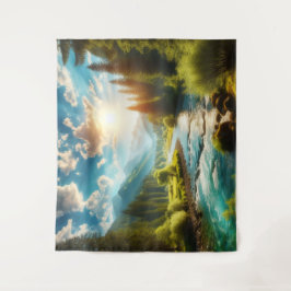 自然景観織物 タペストリー