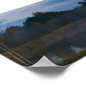 自然景観農村風景レイクフォグ ポスター (角)