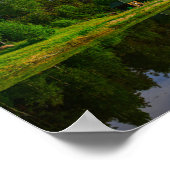 自然景観風景レイクスカイベラルーシ ポスター (角)