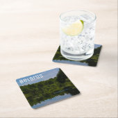 自然景観風景運河スカイベラルーシ スクエアペーパーコースター (インサイチュ)