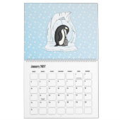 自然暦魅力的表 カレンダー (1月 2027)