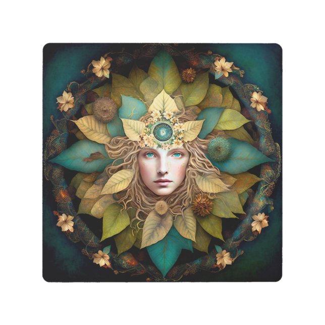 自然曼荼羅 メタルプリント (正面)