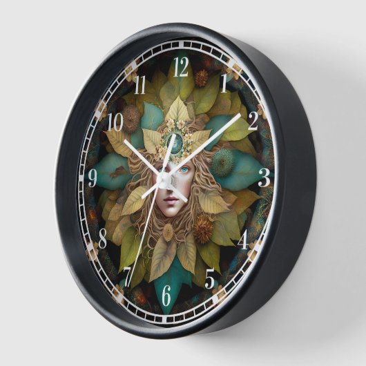 自然曼荼羅 壁時計 (傾斜)