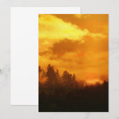 自然朝の日の出 招待状 (正面/裏面)