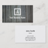 自然木ストライプな名刺 名刺 (正面/裏面)