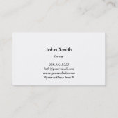 自然木ストライプな名刺 名刺 (裏面)