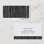 自然林樺の木ツリー気に風景芝生 名刺 (正面/裏面)