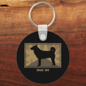 自然柴犬 キーホルダー (正面)