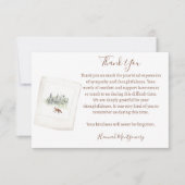 自然森林葬儀悔やみや弔慰サンキューカード ノートカード (正面)