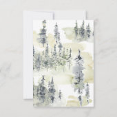 自然森林葬儀悔やみや弔慰サンキューカード ノートカード (裏面)