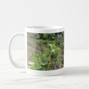 自然植物の写真ビーチ水の旅行名 コーヒーマグカップ
