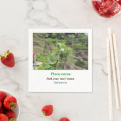 自然植物の写真ビーチ水の旅行名 スタンダードカクテルナプキン (インサイチュ)