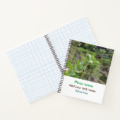 自然植物の写真ビーチ水の旅行名 ノートブック (内部)