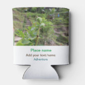 自然植物の写真ビーチ水の旅行名 缶クーラー (裏面)