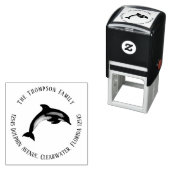 自然植物差出人住所ドルフィン セルフインキングスタンプ (インサイチュ)