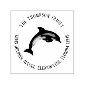 自然植物差出人住所ドルフィン セルフインキングスタンプ (デザイン)