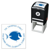 自然植物差出人住所熱帯魚 セルフインキングスタンプ (インサイチュ)