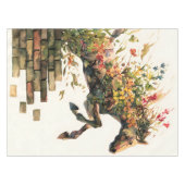 自然植物性フローラ馬ジャンプ テーブルクロス (正面(横))