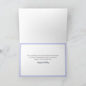 自然横パーソナライズされた誕生日 カード (内部)