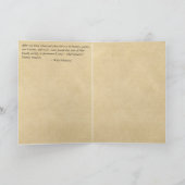 「自然残り」ウォルト・ウィットマン環境引用文 カード (内部)