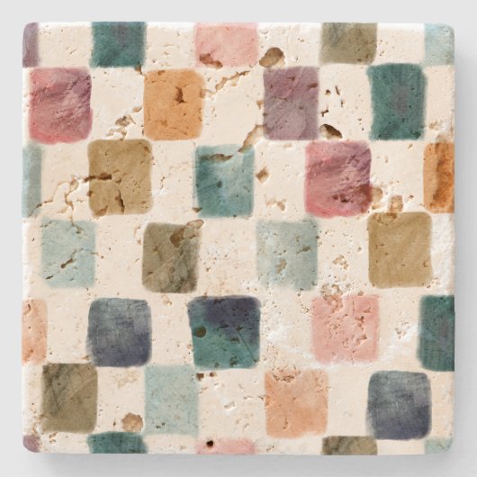 自然水カラー ストーンコースター (正面)