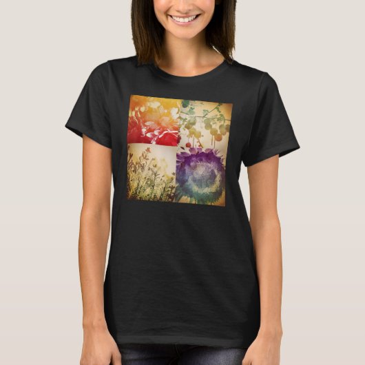 自然水彩女子Tシャツ Tシャツ (正面)