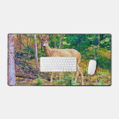 自然水彩美鹿 デスクマット (キーボード&マウス)