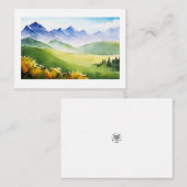 自然水色ノートカード ノートカード (正面/裏面)