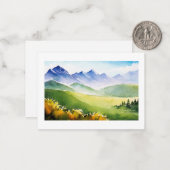 自然水色ノートカード ノートカード (正面/裏面インサイチュ)