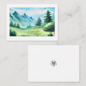 自然水色ノートカード ノートカード (正面/裏面)