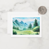 自然水色ノートカード ノートカード (正面/裏面インサイチュ)