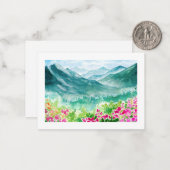 自然水色ノートカード ノートカード (正面/裏面インサイチュ)