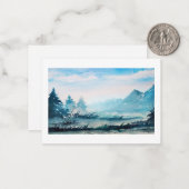 自然水色ノートカード ノートカード (正面/裏面インサイチュ)