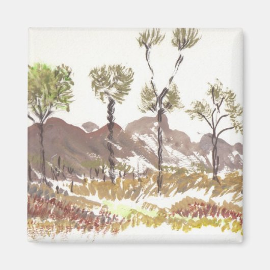 自然水色 マグネット (正面)