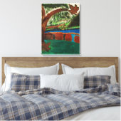 自然河川ストレッチキャンバスプリン キャンバスプリント (インサイチュ (寝室))