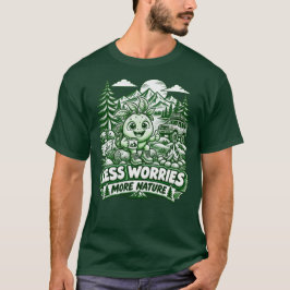 自然派アウトドア・アドベンチャーTシャツ 心の平穏 Tシャツ