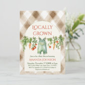 自然派ベビーシャワーのアイデア 招待状 (スタンド正面)