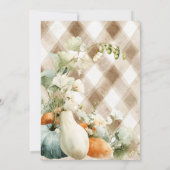 自然派ベビーシャワーのアイデア 招待状 (裏面)