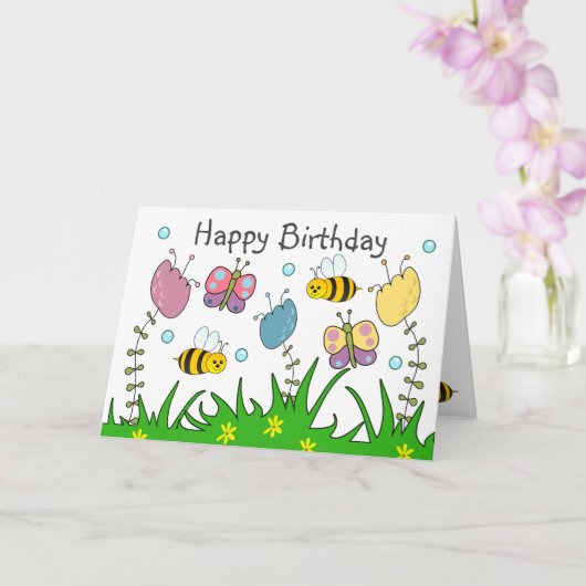 自然派誕生日おめでとう  カード (蘭)