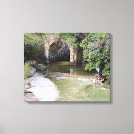 自然流域のシーン キャンバスプリント