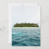 自然海浜島結婚式招待状 招待状 (裏面)