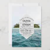 自然海浜島結婚式招待状 招待状 (正面)