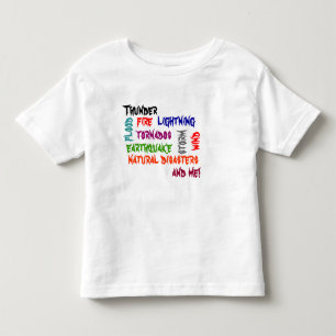 自然災害 トドラーTシャツ
