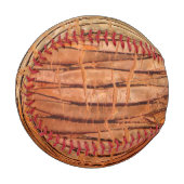 自然熱帯網代木の樹皮写真 野球ボール (正面左)