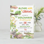 自然爬虫類誕生日招待状 招待状 (スタンド正面)